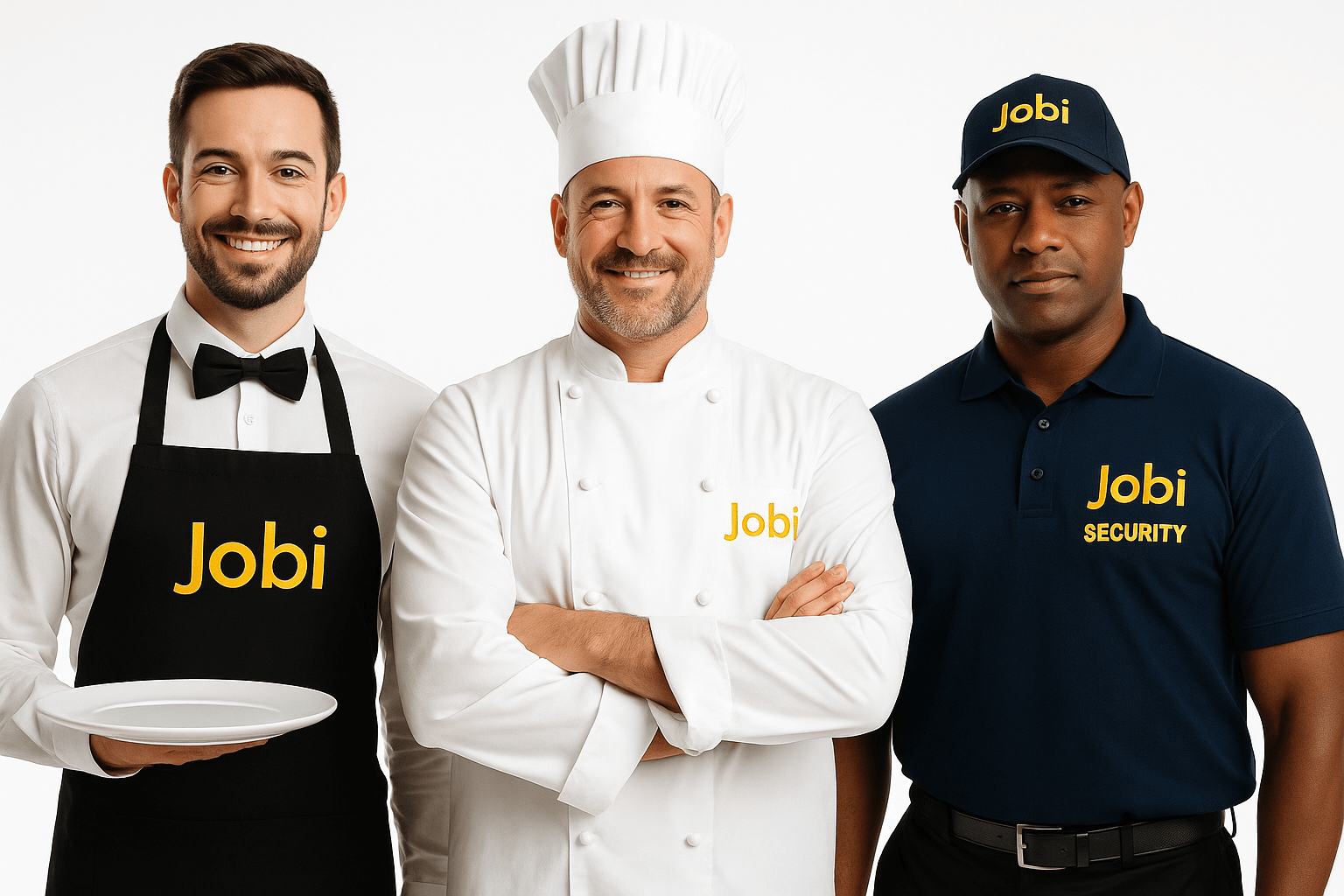 Pessoas trabalhando em diferentes profissões